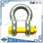 alloy steel round pin chain shackle 10T WORKING LOAD LIMIT