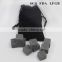 9pcs Granite Drinks Cooler Cubes Set of 9 Chilling Whiskey Rocks Whiskey Sipping Stones , Whisky Ice Stones