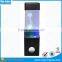 Hot sale LED water light speakers with dancing jellyfish ,mini aquarium dacing water speakers