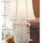 wholesale indoor decorative bird poly table lamp with white round fabric lamp shade for wedding gift
