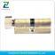 double normal computer brass handle magnetic car garage euro profile tubular key door handle round lock cylinder with knob