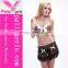 Top selling woman cheap lingerie black sexy inner wear with bowknot