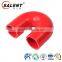 Standard 25mm Reinforced Red 180 Degree Flexible Silicone Elbow Hose Hookah