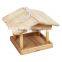New design high quality natural handmade outdoor decoration wooden bird house