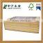 Eco-friendly natural handmade unfinished customized grids wooden tea gift storage box wholesale