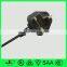 Electric Power Source and VDE BSI Certification Europe BS Electrical Plug ac Power Cord Cable With IEC C13 Connector