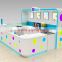 customized mall food frozen yogurt kiosk | bubble tea kiosk | 3D ice cream kiosk design for sale