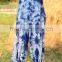 thai HIPPIE BOHO blue lover tie dye knot rayon summer maxi romper long jumpsuit pants