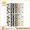 Waterproof Body Art Mixed gold metallic body temporary tattoo sticker