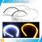 2pcs/set White/amber Daytime Running Light 60cm 335 Led Light Led Bulbs DRL,flexible Led Drl
