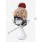 2014 new product Wholesale china manufacture OEM CUSTOM LOGO winter warm women multicolor acrylic beanie hat and cap