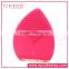 ABS material electric vibrating silicone face brush sonic top facial cleansing brush