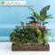 Perfect waterproof wood planter wholesale with Natural and Brown 2 colors