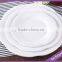 white flower shaped plates