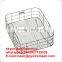 Stacking wire mesh basket wire storage baskets