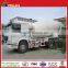 Twin shaft concrete mixer semi trailer