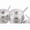 3 Pieces Stainless Steel Spice Jars Set With Rack