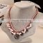 Last fashion jewelry for laddy,crystal chain necklace