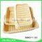 Bulk heated food grade PP rattan basket wholesale