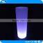 Rechargeable LED plastic Christmas cylinder lights / good design wireless LED decoration for party and bar