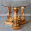 MO-4500-01 Leading antique furniture table with glass top
