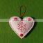 2016 high quality heart shape felt christmas tree decoration