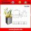 JINXIN Garden Stainless Steel Planter_Square Flower Pots_Metal Flower Pots