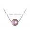 white pearl pendant necklace