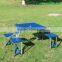 Outdoor Portable 4 Seats Camp Suitcase Folding Picnic Table