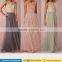 2017 Boho two pieces lace tops and tulle long skirts set bridesmaid dresses for wedding party gown
