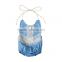 Wholesale fashion 100%cotton solid color Fringing String Romper for baby girls