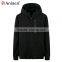 made in china  custom oem black zipper-up with hoodies cvc fleece men coat