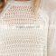 round neck hollow knitted stylish woman thin sweaters with hem split