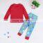 S15532A baby clothing set hot sell pajamas kids lantern fish design pyjamas children's sleepwear