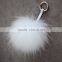 Myfur New Design Charm Bag Key Chains Real Raccoon Fur Pom Accessories