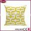 Canvas Cotton Throw Pillows Cover for Couch Set of 4 Lemon Yellow Accent Pattern 18 X 18-inch