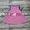 Pink Striped Baby Summer Clothes 2017 Sleeveless Tops Icing Shorts Outfit M7042004
