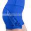 Women's Mesh Panel Criss Cross Strappy Active Fitness Exercise Shorts