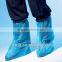 Disposable waterproof blue plastic boot cover