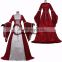red medieval dress medieval dress cosplay costume Victorian Ball Gown cosplay costume women's fancy dress custom made