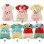 cartoon design 7 colors short sleeve 100% cotton baby romper