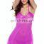 Women Babydoll Sleepwear Sexy Lingerie Lace Dress Underwear with G-String