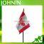 wholesale promotional custom size plastic sticker polyester fabric Canada hand shaking flag
