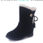 2018 winter new snow boots female flat with round lace plus casual shoes students warm cotton boots