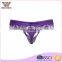 Comfortable nylon classy purple cute ladies beautiful lace thongs cheap