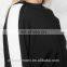 MIKA4200 Women Black White Stripe Sweater