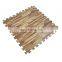 Melors Puzzle Exercise Mat EVA Foam Wood Grain Interlocking Tiles