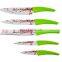 Safety and economic 5pcs stainless steel kitchen knife set