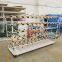 Wear-resistant and static-proof wire rod type combined storage shelf