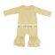 Wholesale Baby Clothes Romper Long Sleeve 100% Cotton Ruffle Baby Romper